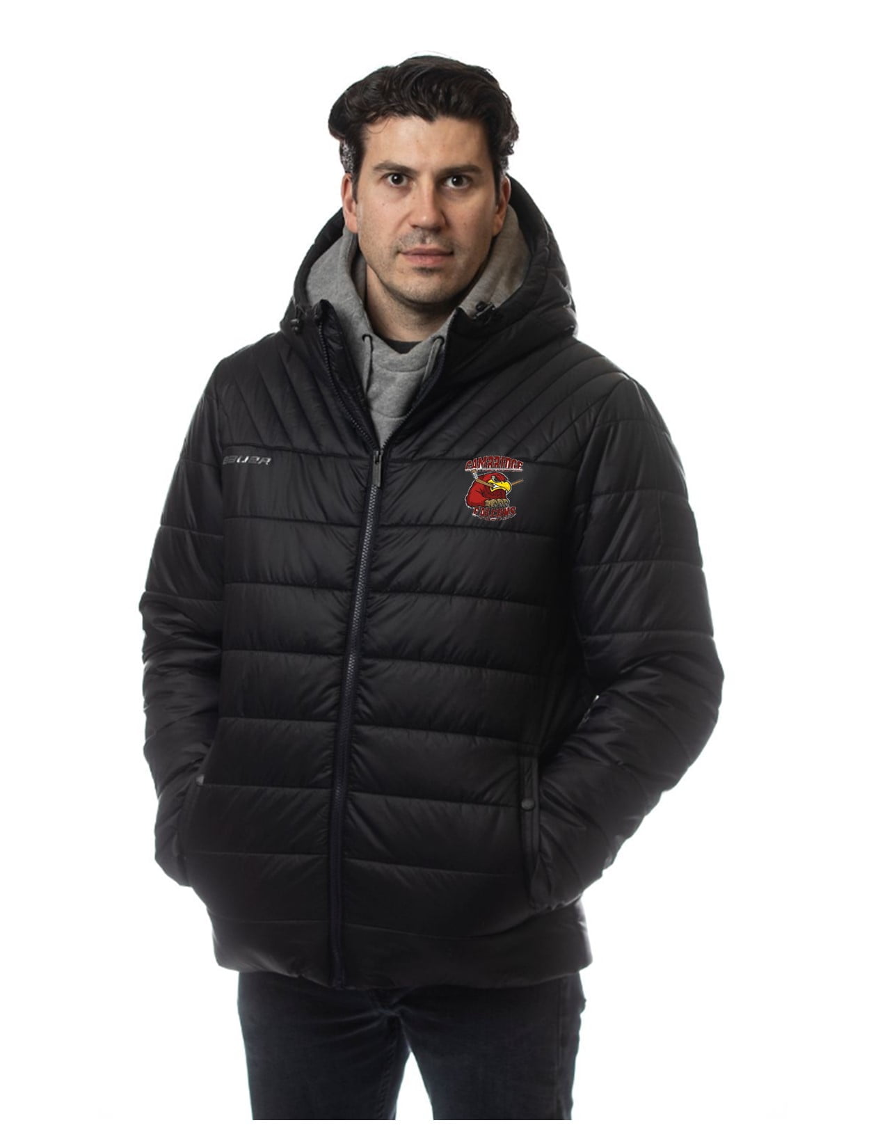 Cambridge Hockey Bauer Hooded Puffer Jacket Youth & Adult