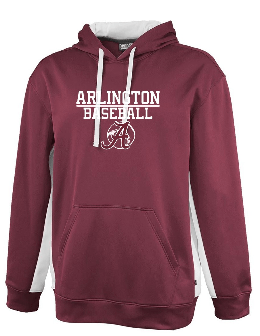 AYBSA Arlington Baseball Hoodie W/Ripken Option-Maroon Or Black