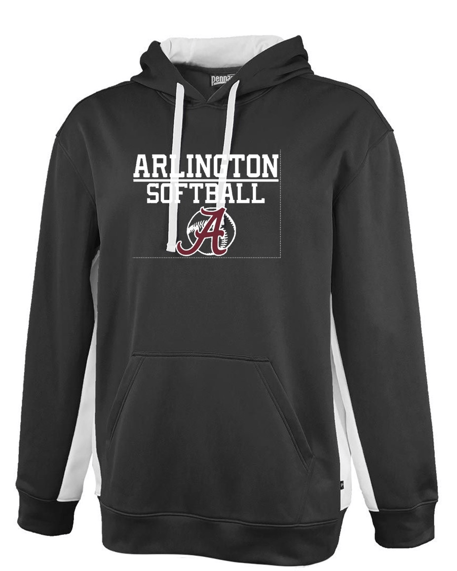 AYBSA Arlington Softball Hoodie-Maroon Or Black