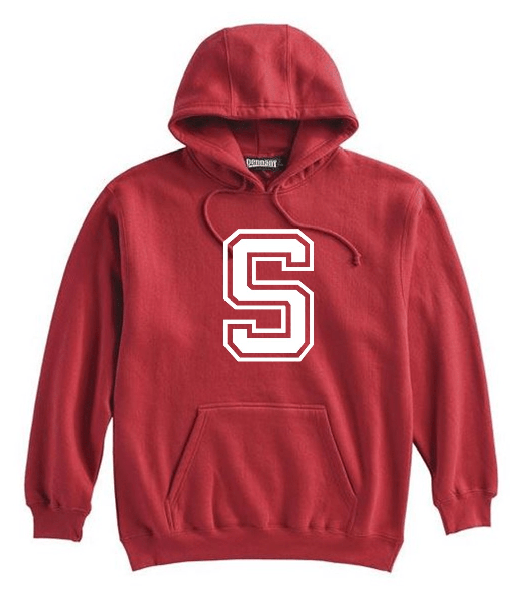 SYHA Hooded Sweatshirt-S Logo Red Or Navy, Youth & Adult