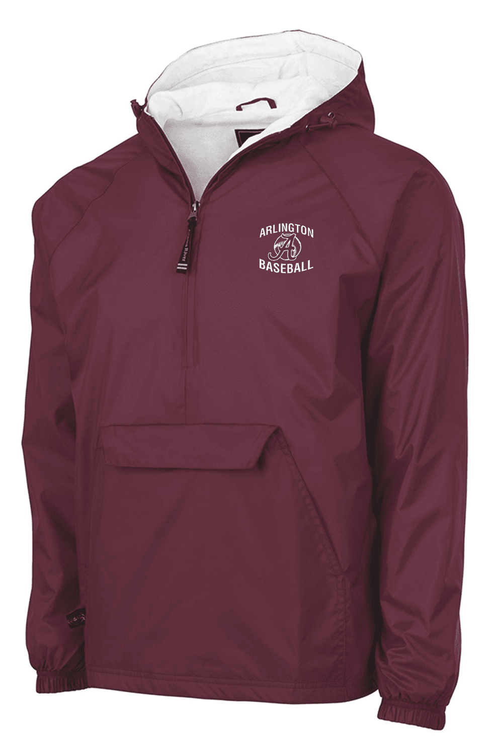 AYBSA Arlington Baseball Classic Pullover Windbreaker- Maroon