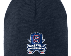 SYHA Cuffless Beanie Navy Tower Logo