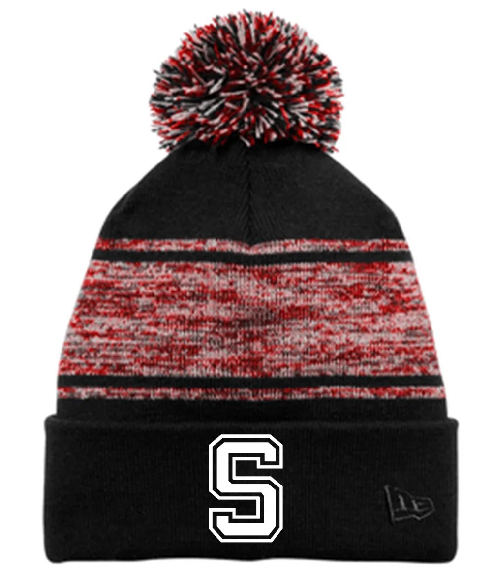 SYHA Pompom Hat Red S Logo