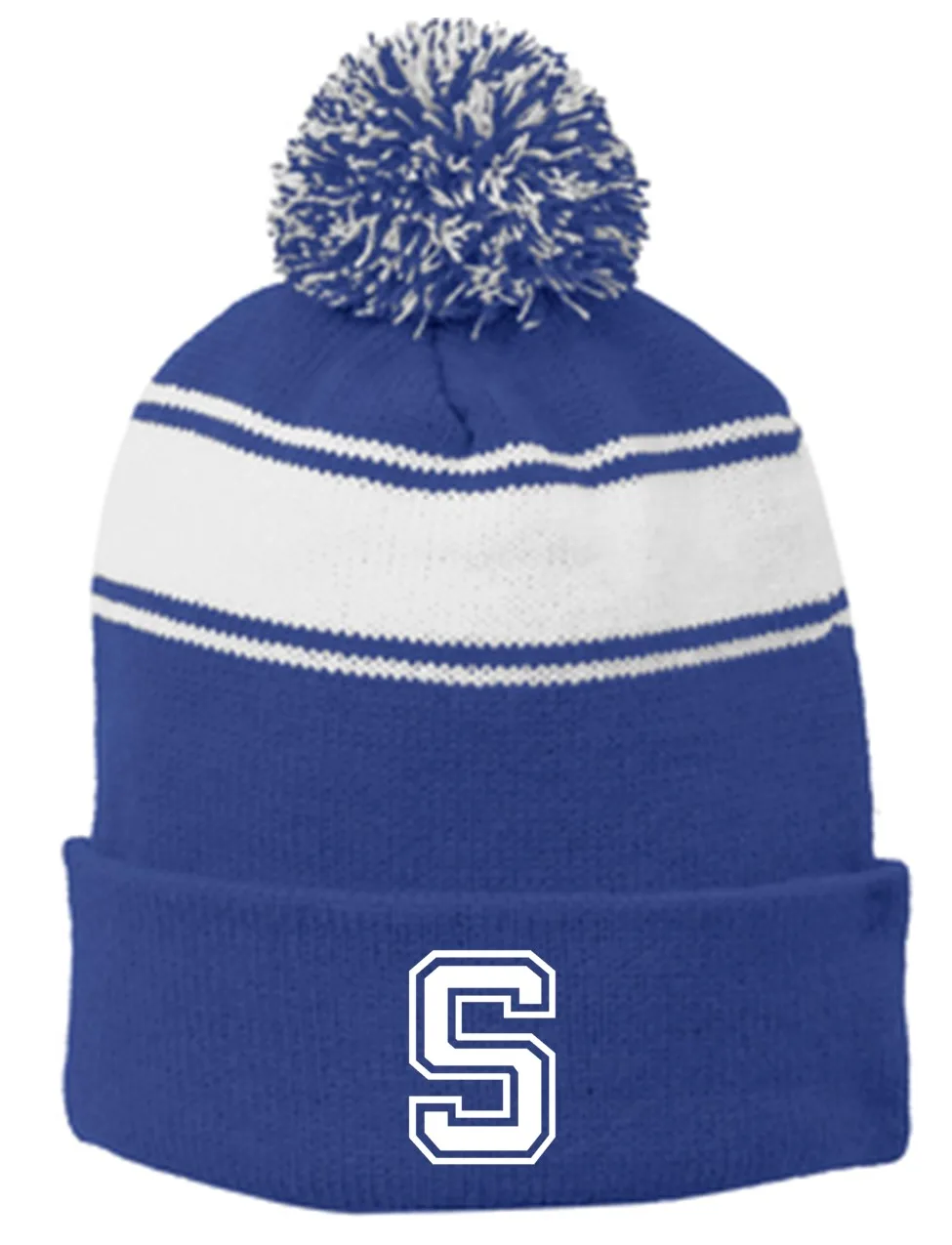 SYHA Pompom Hat Royal S Logo