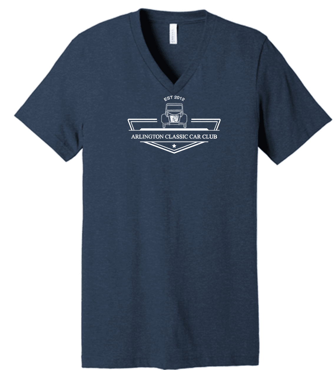 Arlington Classic Car Club Unisex V-Neck Short Sleeve Tee