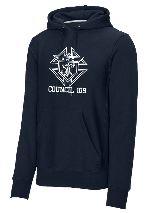 Arlington K Of C Heavyweight Hooded Sweatshirt- K of C Logo