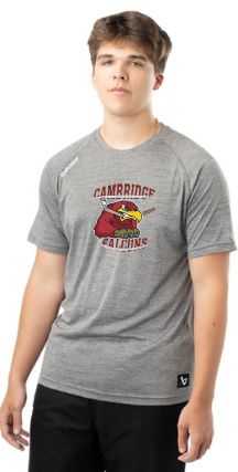 Cambridge Hockey Bauer Tech Tee Youth & Adult, Black or Grey - Image 2