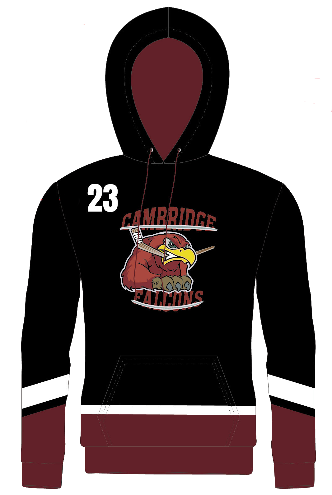 Cambridge Hockey Heavyweight Sublimated Replica Hoodie