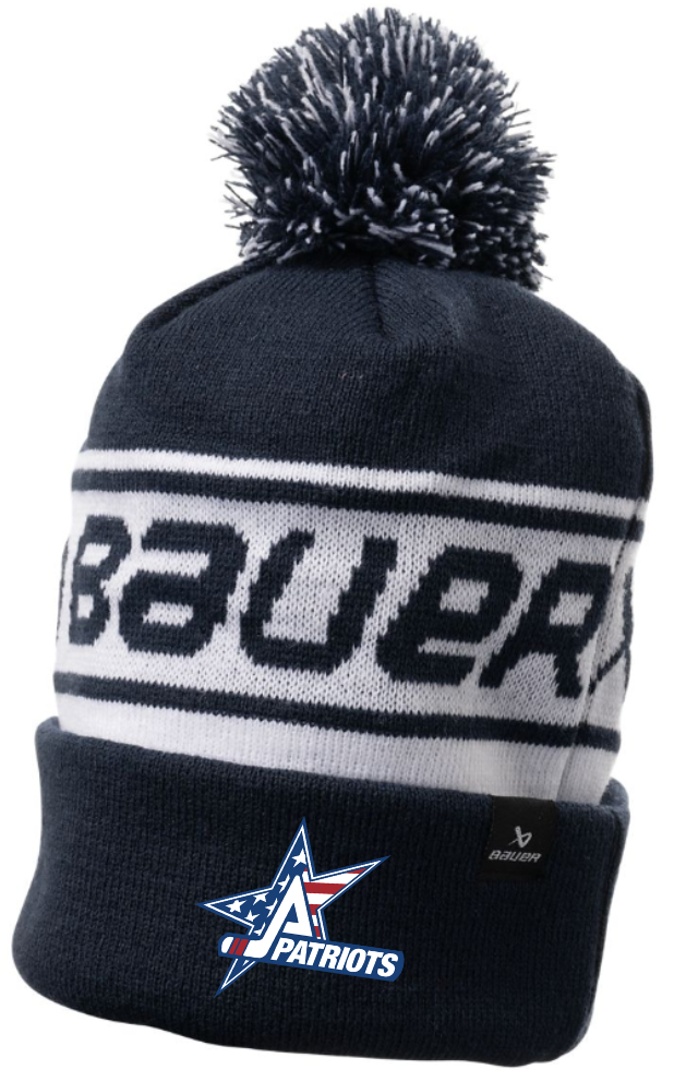 Patriots Hockey Bauer Pompom Hat