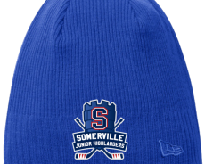 SYHA Fleece Lined Cuffless Beanie Royal Tower Logo