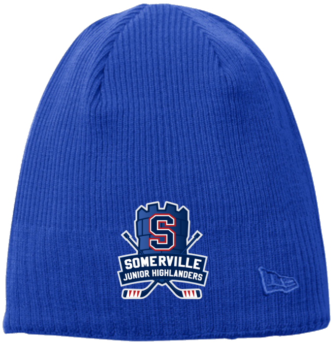 SYHA Fleece Lined Cuffless Beanie Royal Tower Logo