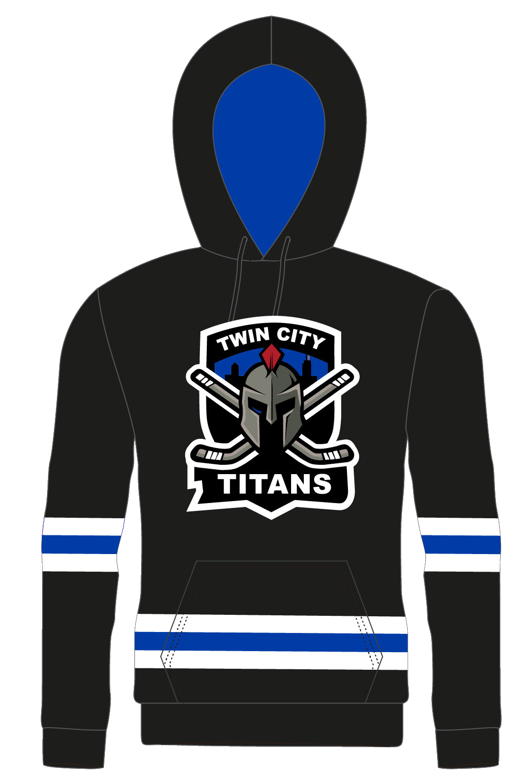 Twin City Titans Heavyweight Sublimated Replica Hoodie