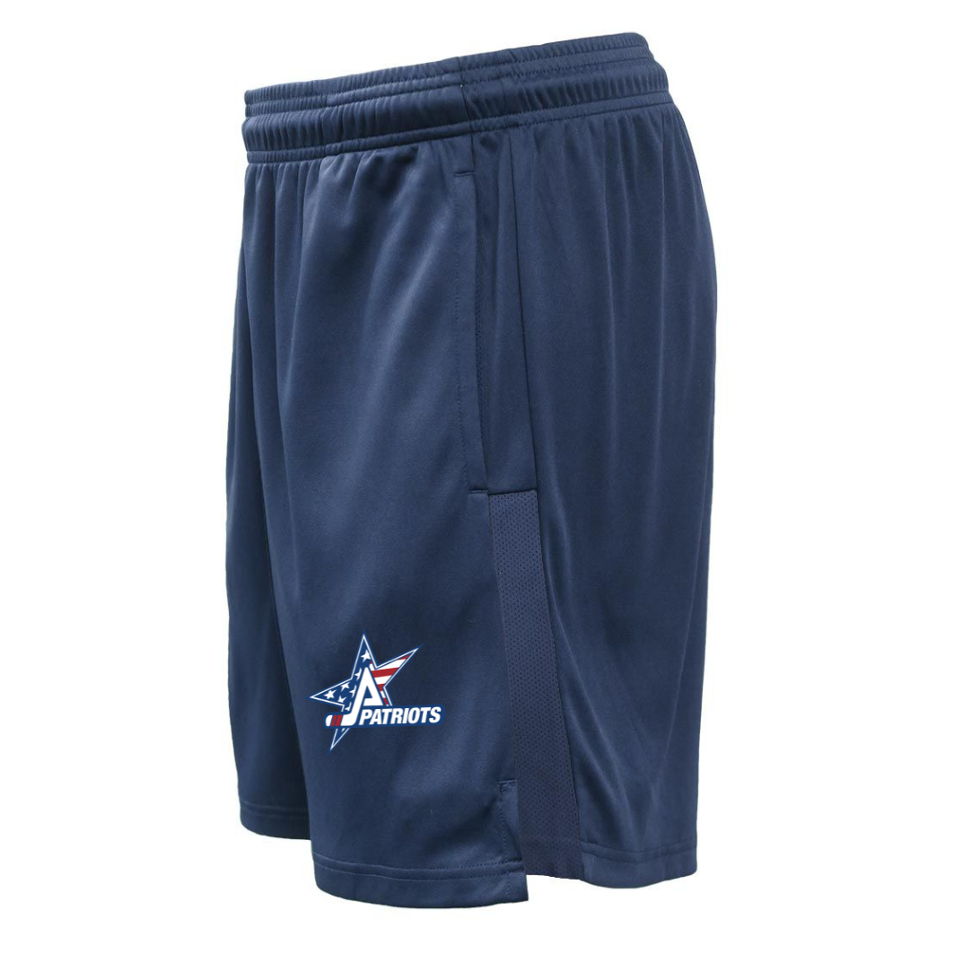 Patriots Hockey Performance Shorts- Navy or Red