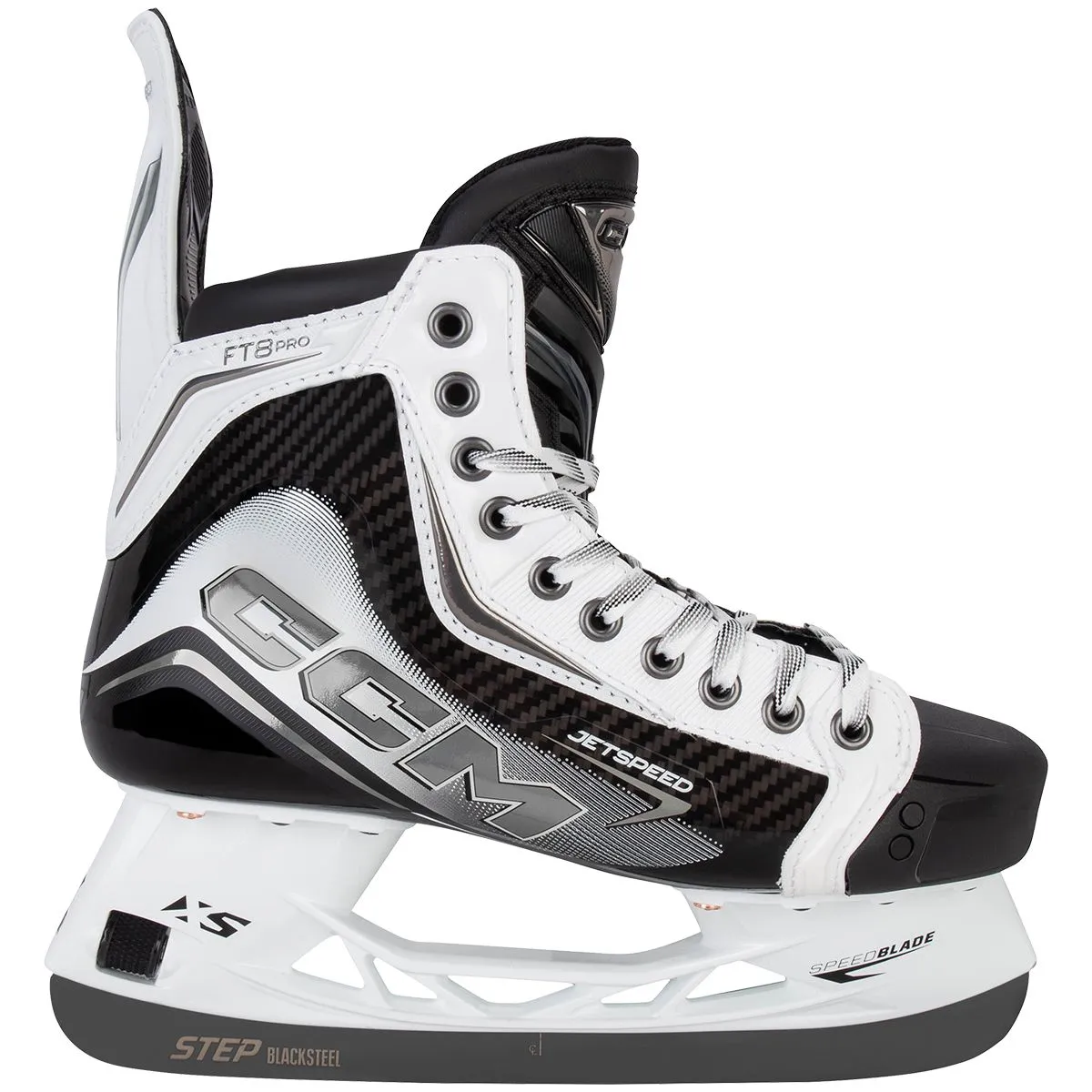 CCM Jetspeed FT8 Pro White Senior Hockey Skates