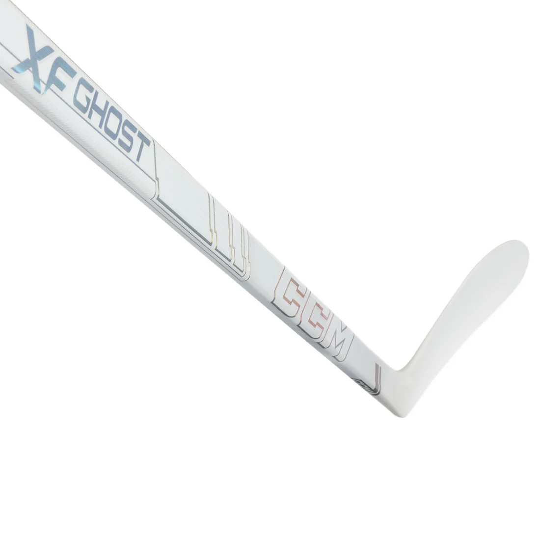 CCM Tacks XF Ghost White Intermediate Hockey Stick - Image 2