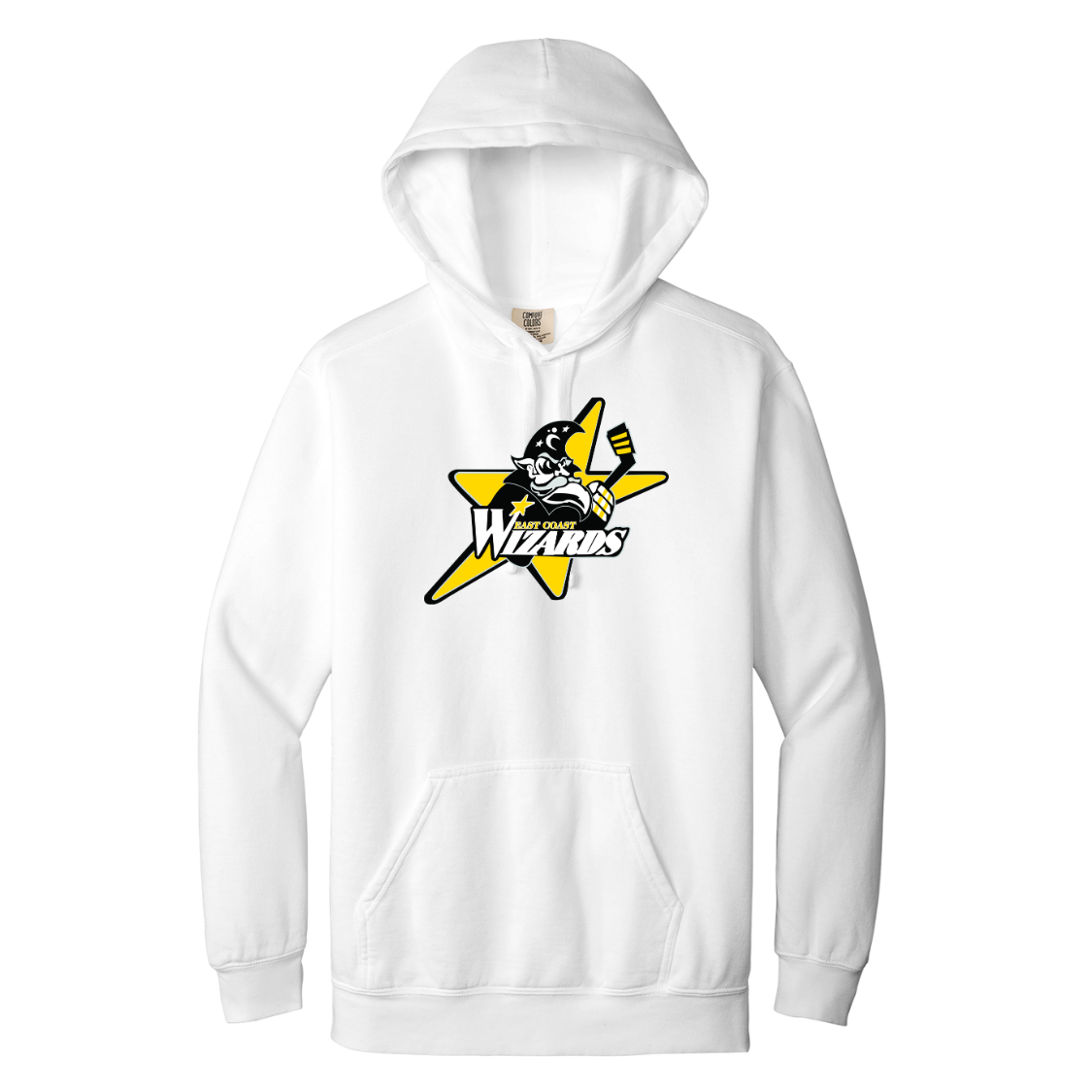East Coast Wizards Comfort Colors White Hoodie