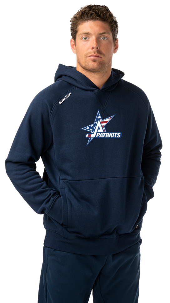 Patriots Hockey Bauer Ultimate Hoodie Navy & Red