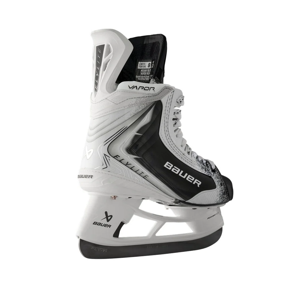 Bauer Vapor Flylite Limited Edition White Senior Hockey Skates - Image 4