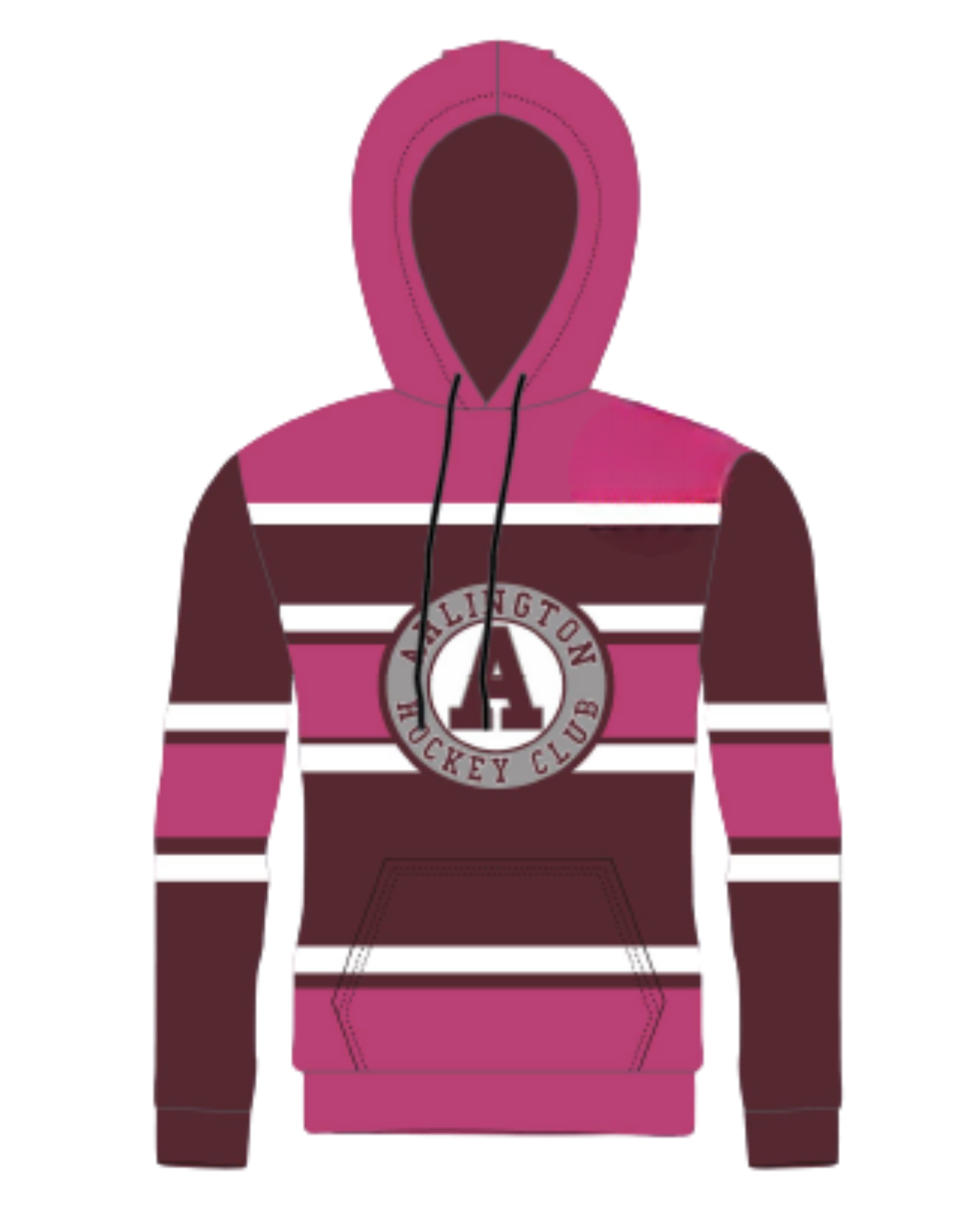 AHC Girls 9 Oz Midweight Sublimated Replica Hoodie