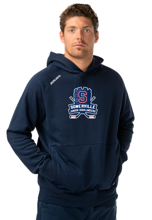 SYHA Bauer Ultimate Hoodie-Tower Logo Red Or Navy, Youth & Adult - Image 2