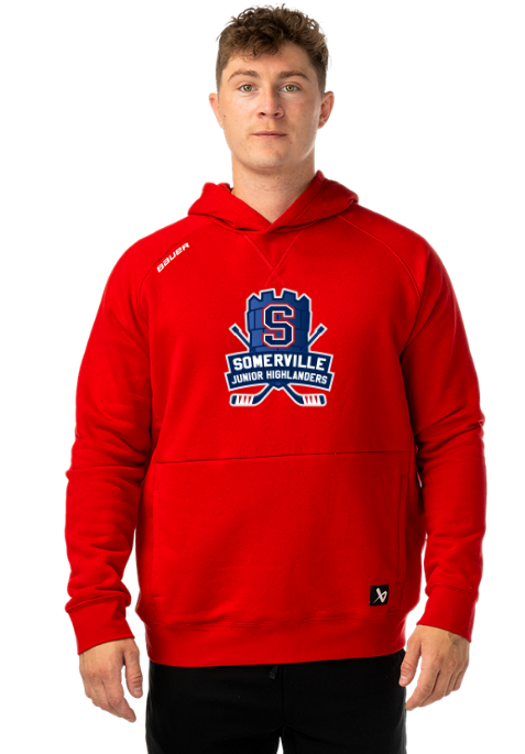SYHA Bauer Ultimate Hoodie-Tower Logo Red Or Navy, Youth & Adult
