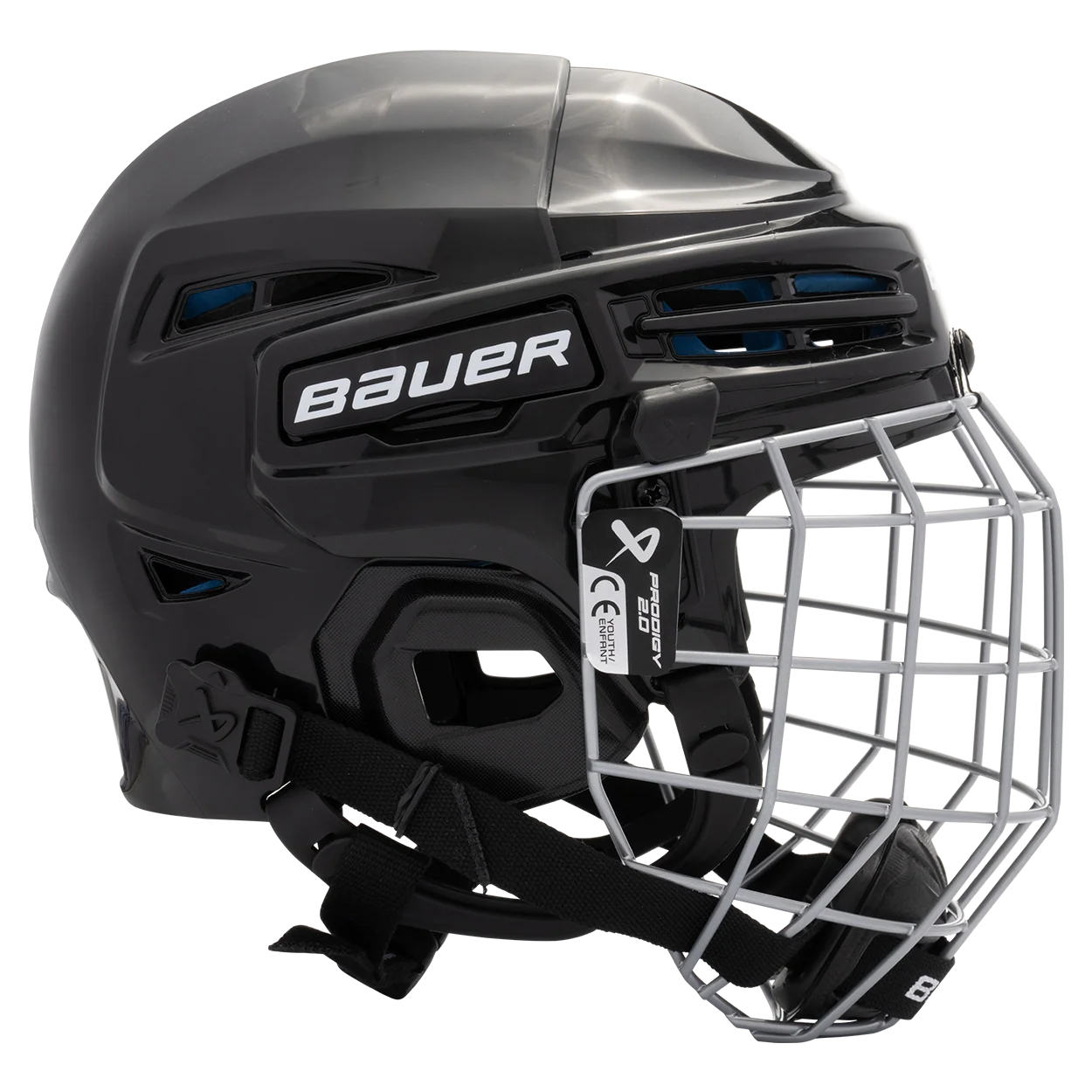 Bauer Prodigy 2.0 Youth Combo Hockey Helmet - Image 3