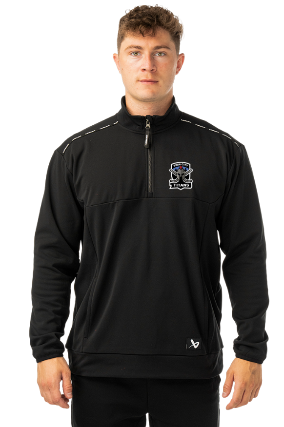 Twin City Titans Bauer Team Fleece 1/2 Zip- Black Or Gray